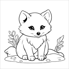 Arctic Vector Coloring page for Kids