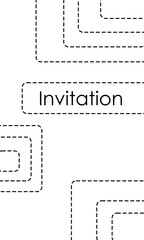 Black and white postcard with geometric lines  for invitation, holiday, birthday, design pattern, nice background, beautiful illustration, frame, greetings card, congratulation