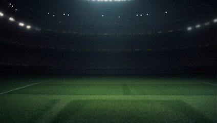 Soccer stadium field, soccer background