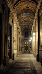 Fototapeta premium Uffizi Florence Italy In a mystical atmosphere Und_011