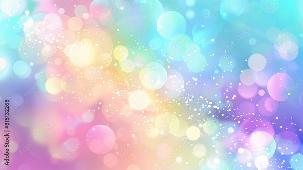 Poster abstract pastel background with bokeh effect