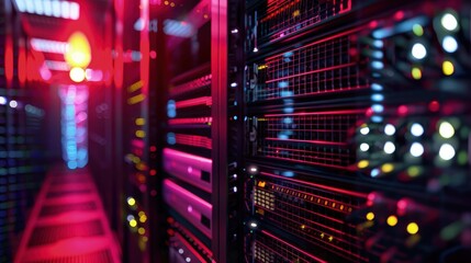 Naklejka premium Collaborative efforts to improve cybersecurity defenses in public infrastructure.