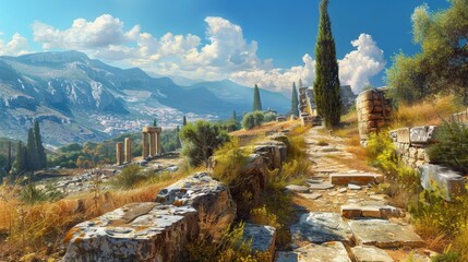  Exploring the ruins of ancient Sparta, historical significance, Spartan culture, guided tour.