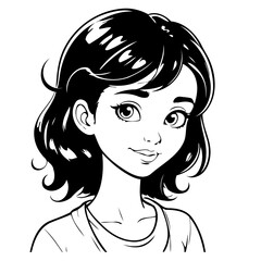 Cute vector illustration Business for kids coloring activity page