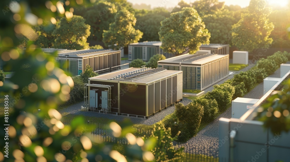 Poster modular data centers providing scalable solutions for growing tech demands.