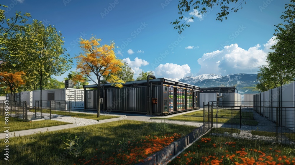Poster modular data centers providing scalable solutions for growing tech demands.