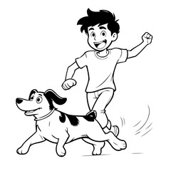 Simple vector illustration of Business for toddlers colouring page