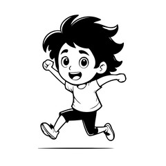 Cute vector illustration Business for kids coloring activity page