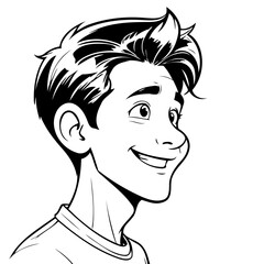 Cute vector illustration Person hand drawn for toddlers