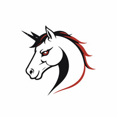 Cute vector illustration Horse drawing for toddlers colouring page