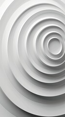 The image is a white circle with a white dot in the center