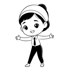 Cute vector illustration Business doodle for toddlers worksheet