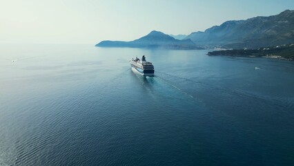 Departure of a passenger ship from the Montenegrin port