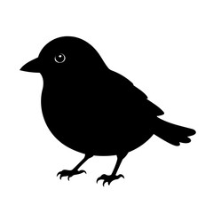 Cute vector illustration Bird hand drawn for toddlers