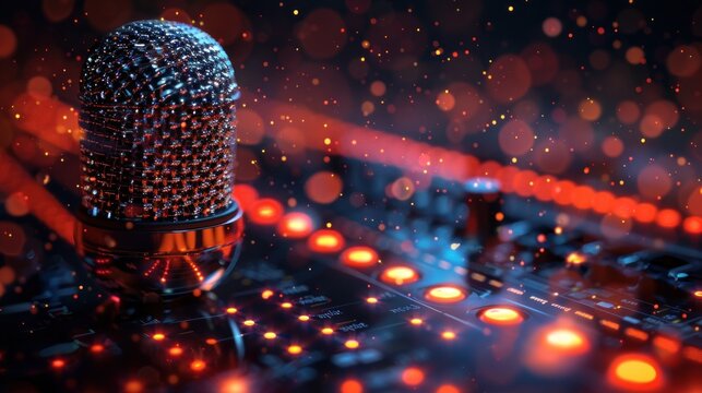 photo Voice message, audio chat and recording playback bubble, messenger playback interface. Voice message icon microphone button and recording sound waves