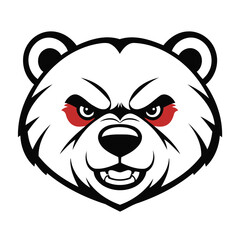 Simple vector illustration of Bear doodle for toddlers worksheet