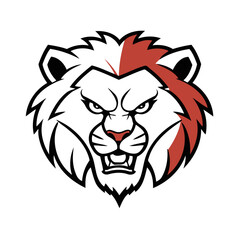 Cute vector illustration Lion doodle colouring activity for kids