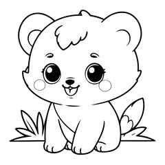 Cute vector illustration Kawaii hand drawn for toddlers