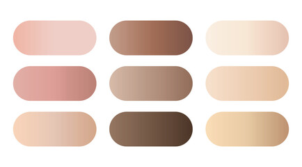 Gradient color palette. Color Shape Gradient 