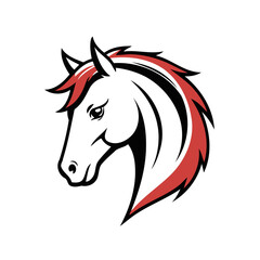 Cute vector illustration Horse for children colouring activity