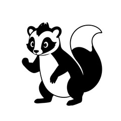 Vector illustration of a cute Skunk drawing for children page