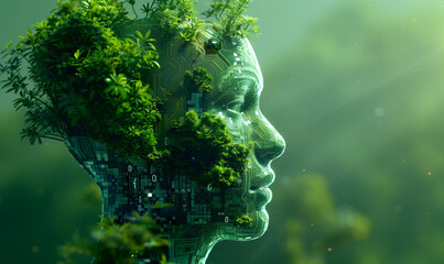 Artificial intelligence and green technology come together to create innovative solutions that harmonize technological progress with the principles of sustainable development.