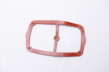 motorcycle valve cover gasket on white