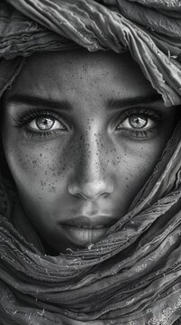 Portrait of a girl - beautiful eyes full of hope..