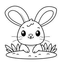 Cute vector illustration Easter drawing colouring activity