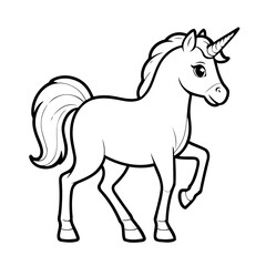Vector illustration of a cute Centaur doodle for children worksheet