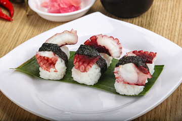 Japanese cuisine - sushi with octopus