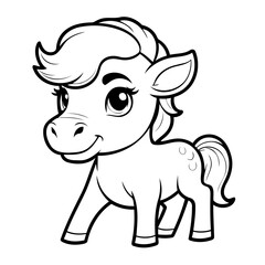 Cute vector illustration Centaur drawing for children page