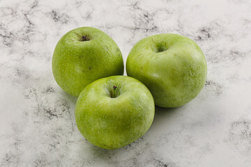 Sweet and juicy green apple
