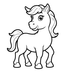 Simple vector illustration of Centaur hand drawn for kids page