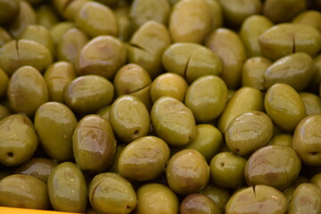 Natural Aegean olives for sale in the market