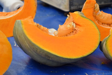 Pumpkin fruit on sale at the market
