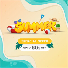 Summer Sale Special Offer Post Banner