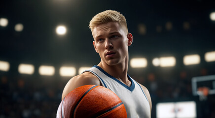 Basketball Arena and Basketball Players.