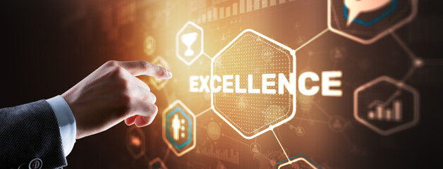 Business Excellence concept. Pursuit of excellence 2024