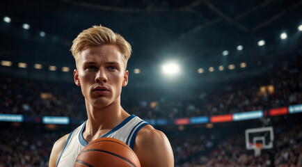 Basketball Arena and Basketball Players.