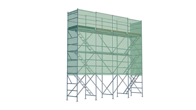 construction scaffolding isolated