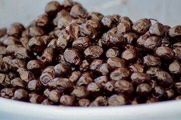 Natural Aegean olives for sale in the market