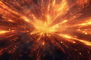 The explosion of a star.