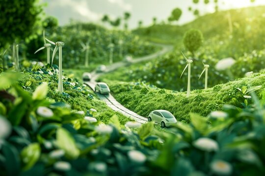 The road to a sustainable future.