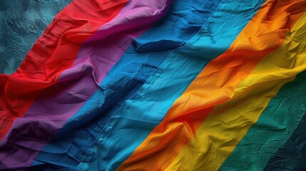 Beautiful composition of LGBTQ flag . Freedom concept.