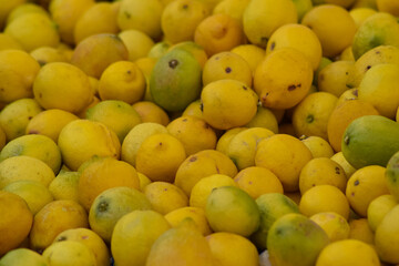 Lemons for sale in the market