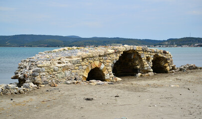 Located in Urla, Turkey, this bridge was built by the Romans.