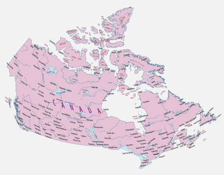 recommend clip art: Simple isolated map of Canada