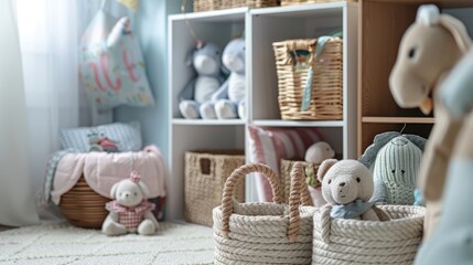 Add a touch of style to your children s room with chic beige toy storage baskets perfect for organizing toys and rag dolls Discover creative nursery storage ideas to tidy up the space reduce