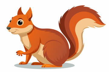 squirrel cartoon vector illustration